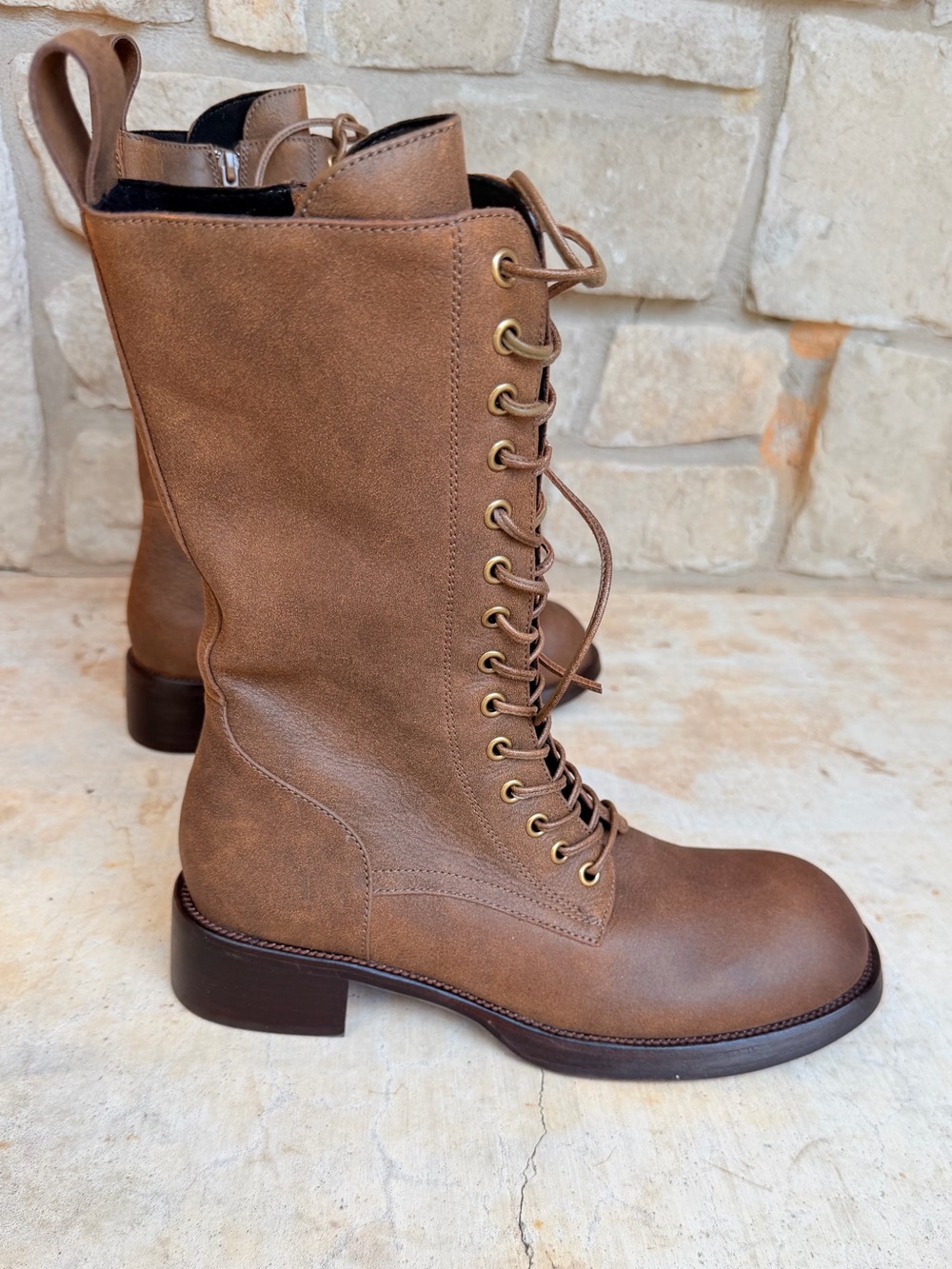 Jeffrey Campbell 10 New Lace Up military boots